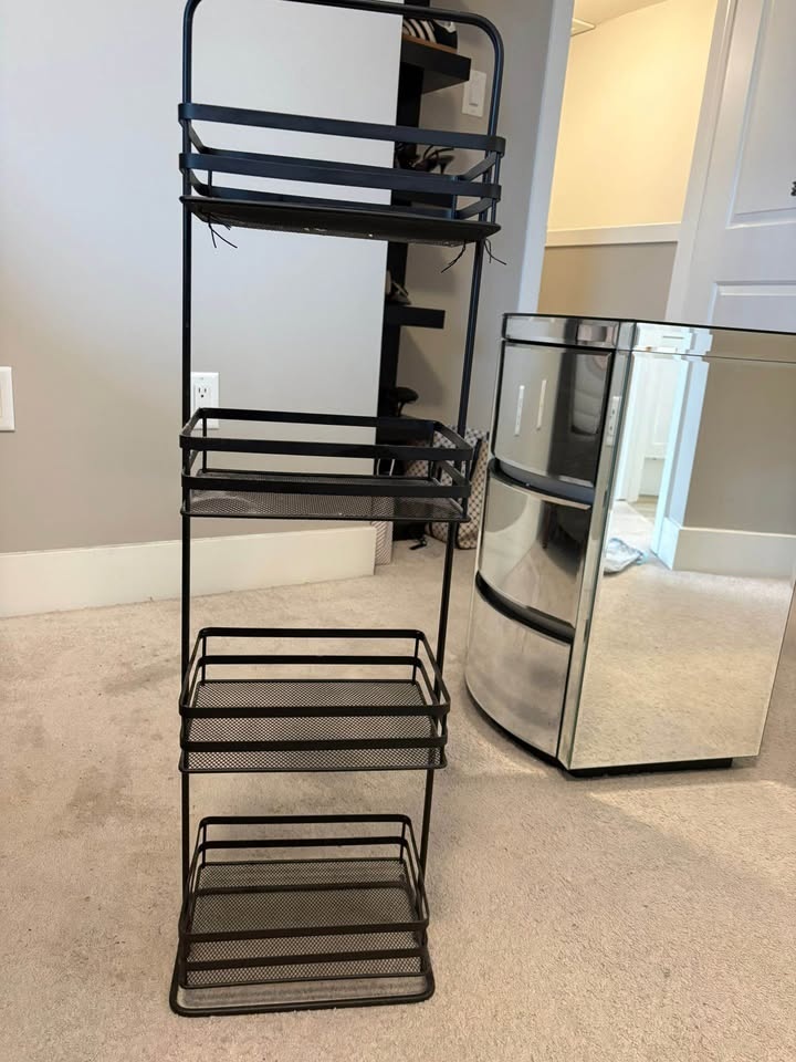4-Tier Black Metal Storage Caddy - photo 2