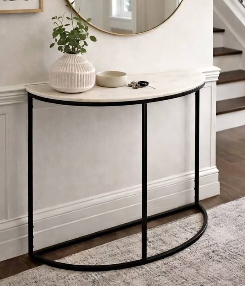 Marble Console Table / Accent Table - Brand New