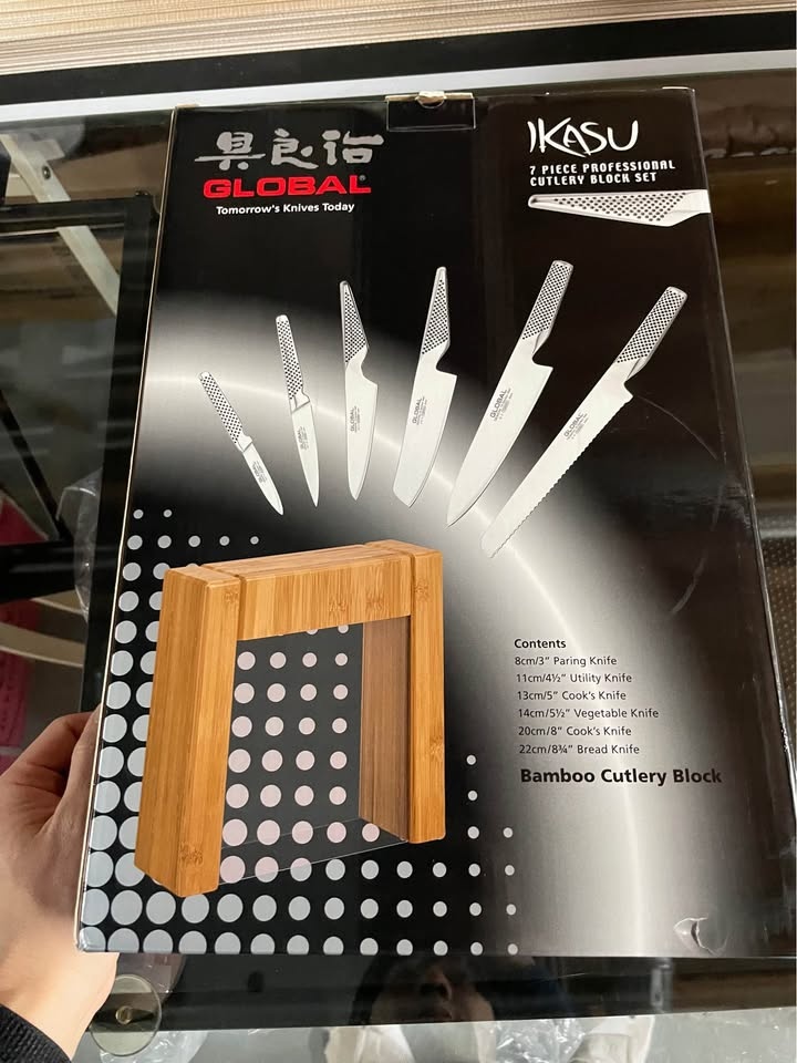 Global Ikasu 7-Piece Knife Block Set (Brand New Unopened) - photo 2