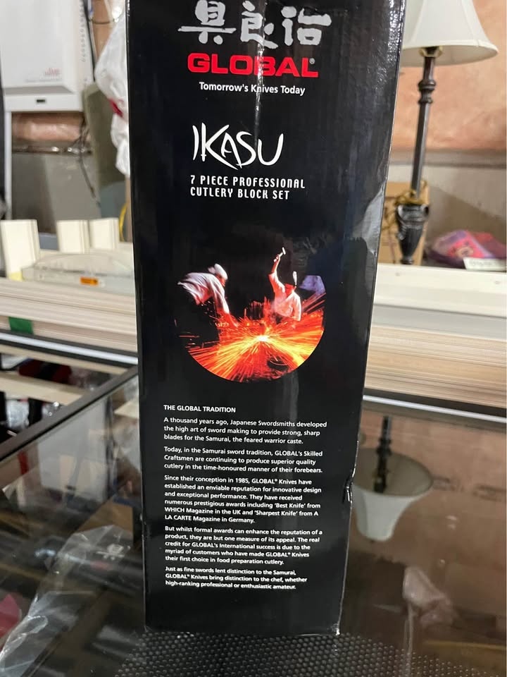 Global Ikasu 7-Piece Knife Block Set (Brand New Unopened) - photo 3