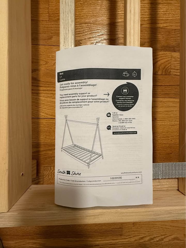 South Shore Sweedi Twin Tipi Bed - Brand New - photo 5
