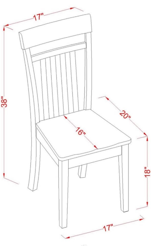Brand New East West Furniture Dining Chairs (Set of 2) - photo 4