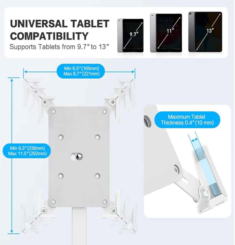 Adjustable Tablet Floor Kiosk - photo 3