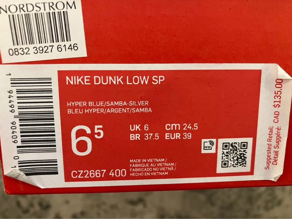 Nike Dunk Low SP Samba 6.5 Men / 8 W - photo 2