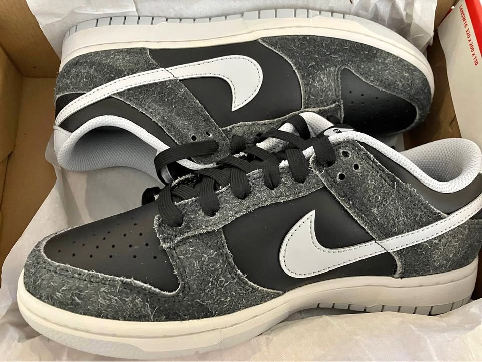Nike Dunk Low Retro PRM Pure Black Platinum Anthracite 6.5M/8W
