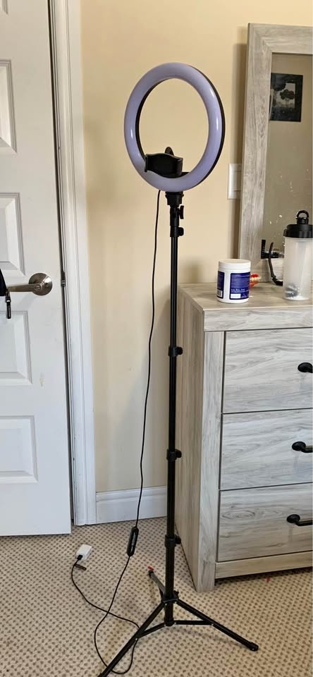 Ring Light with Adjustable Stand and Phone Holder