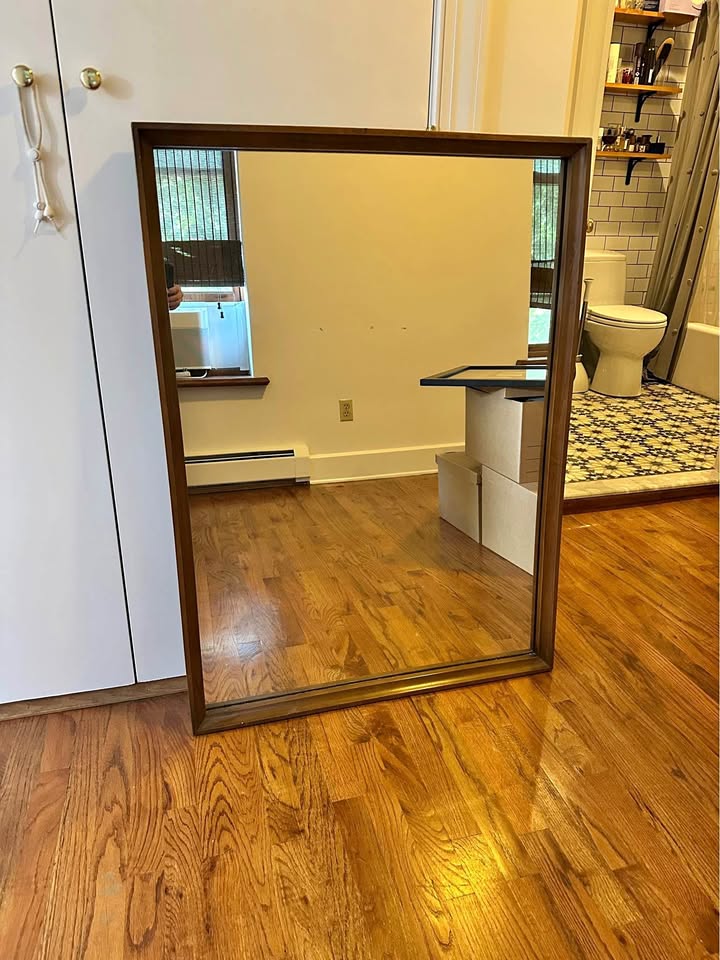 Nice big wood mirror