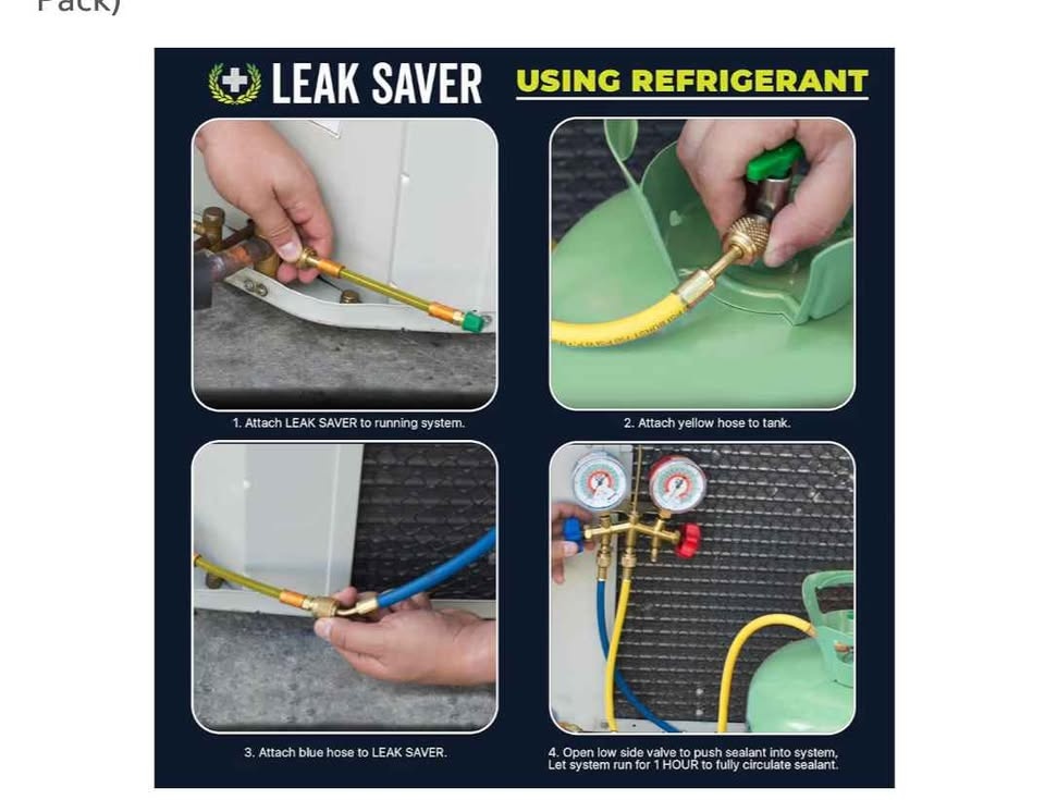 Brand new set of 3 Leak Savers refrigerant sealant for HVAC - photo 5