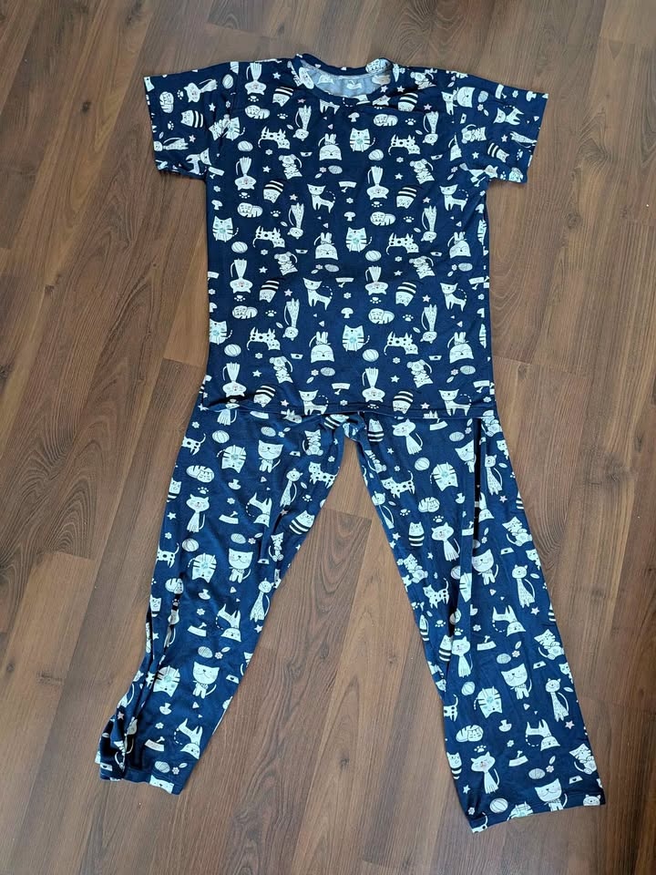 Women's 2 pcs Cat Print Super Comfy PJ Set