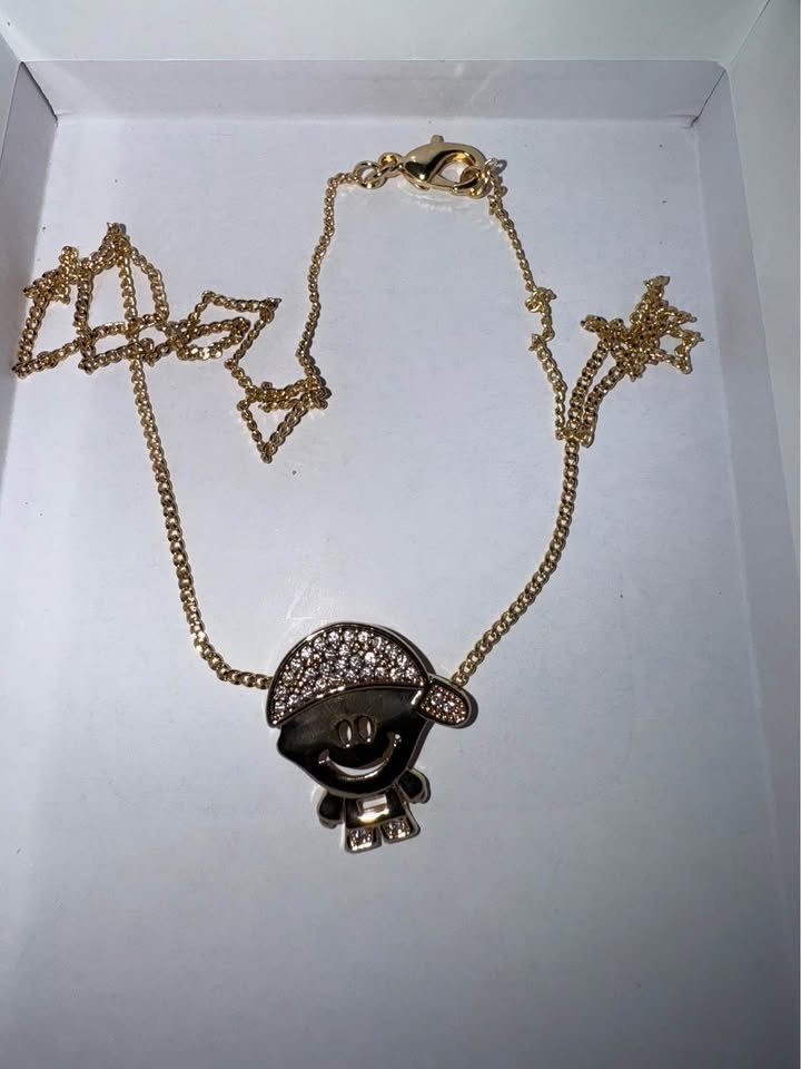 18K Gold Filled Boy Pendant necklace 16 in. Long - photo 2