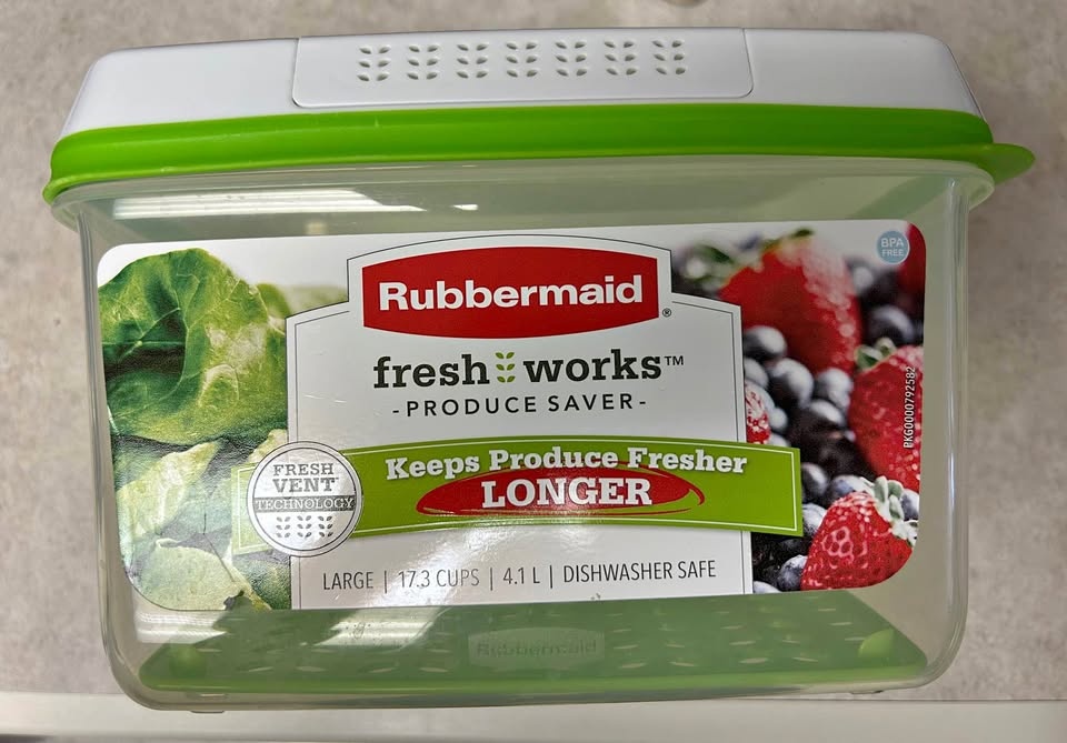 Rubbermaid Produce Food Storage, 17.3 Cup