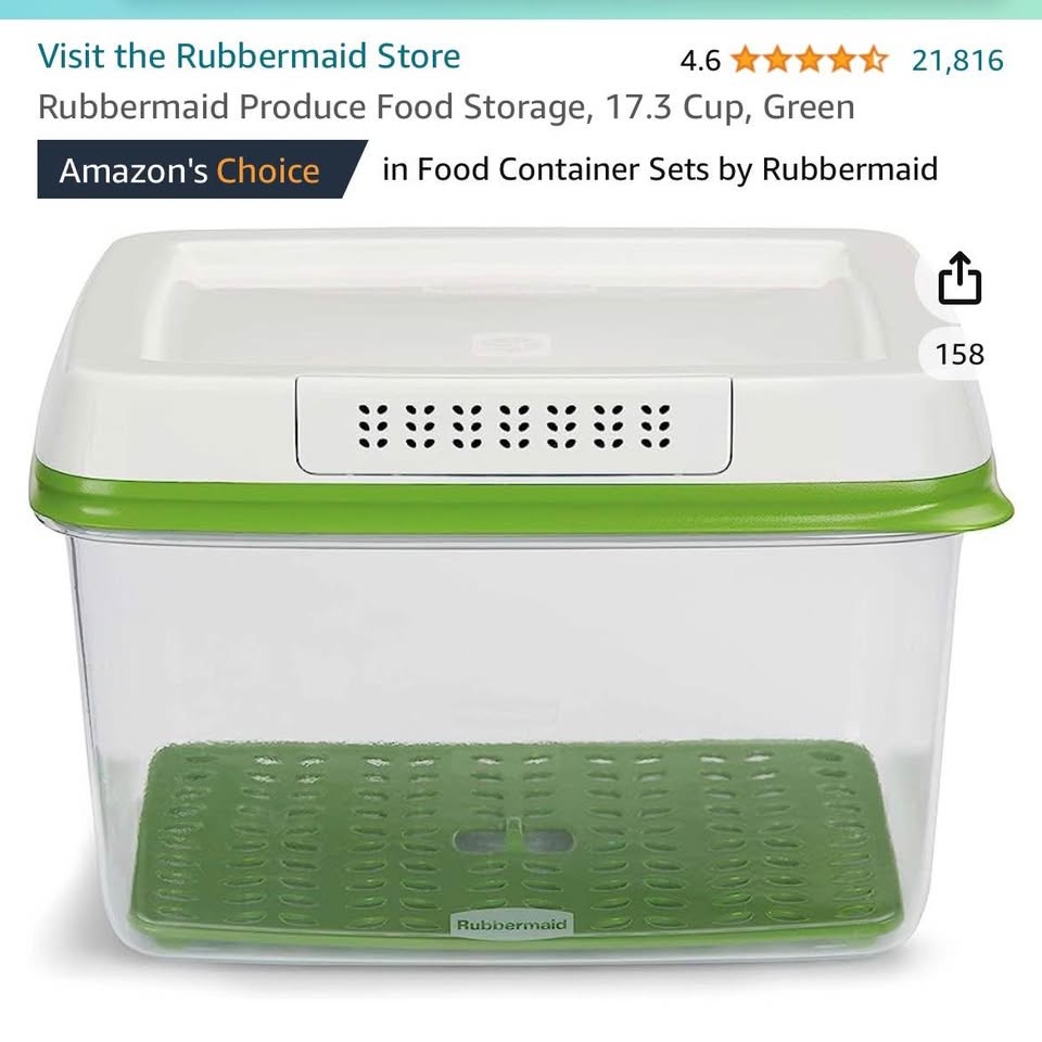 Rubbermaid Produce Food Storage, 17.3 Cup - photo 3