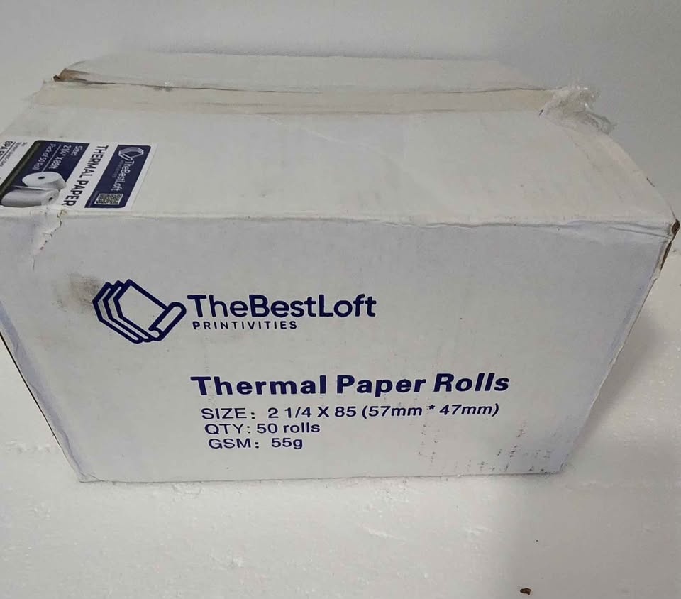 Thermal Paper Rolls Size 2 1/4 x 85 (57mm x 47 mm) - 50 Rolls - photo 3