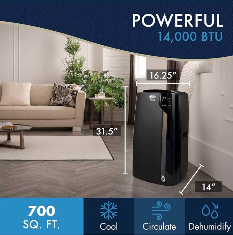 DeLonghi Portable Air Conditioner 14,000 BTU - photo 3