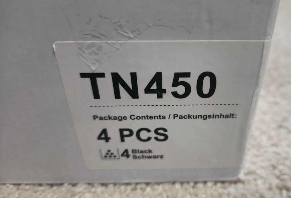 Laser Toner Cartridge TN450 - 4 Pack Black - photo 4