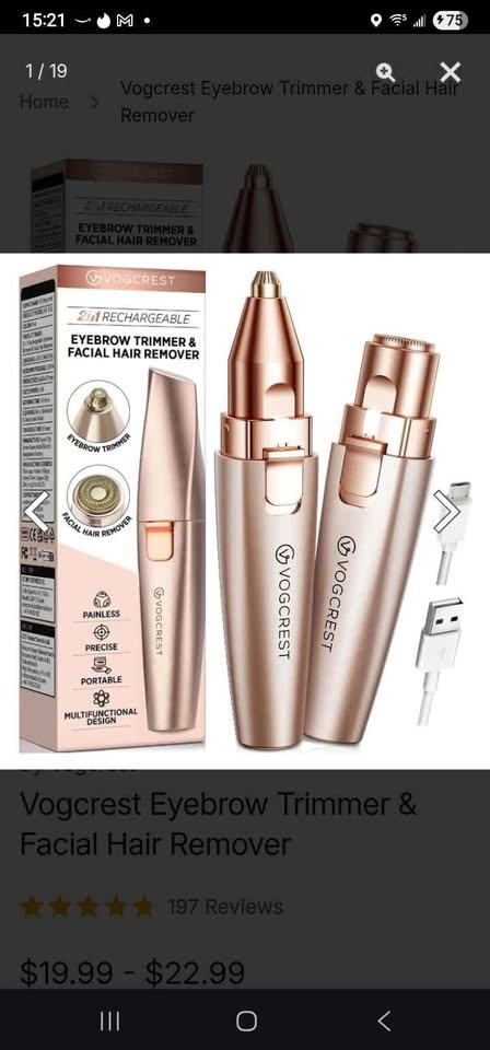 Vogcrest Eyebrow Trimmer & Facial Hair Remover