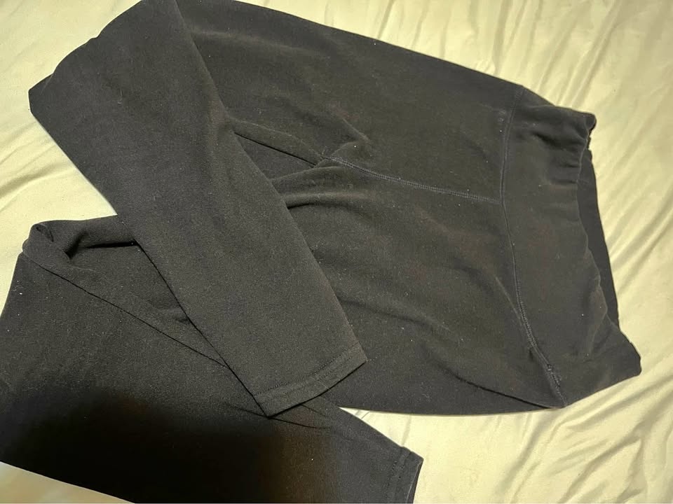Black Thermal Long Sleeve Set - Winter Base Layer - Size S