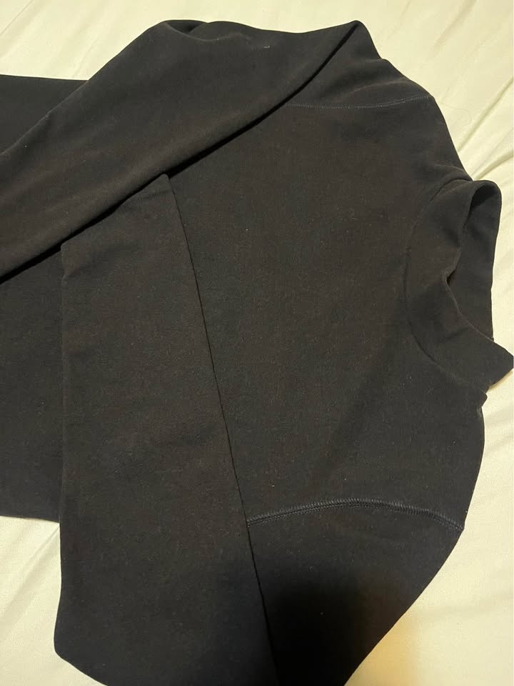 Black Thermal Long Sleeve Set - Winter Base Layer - Size S - photo 4