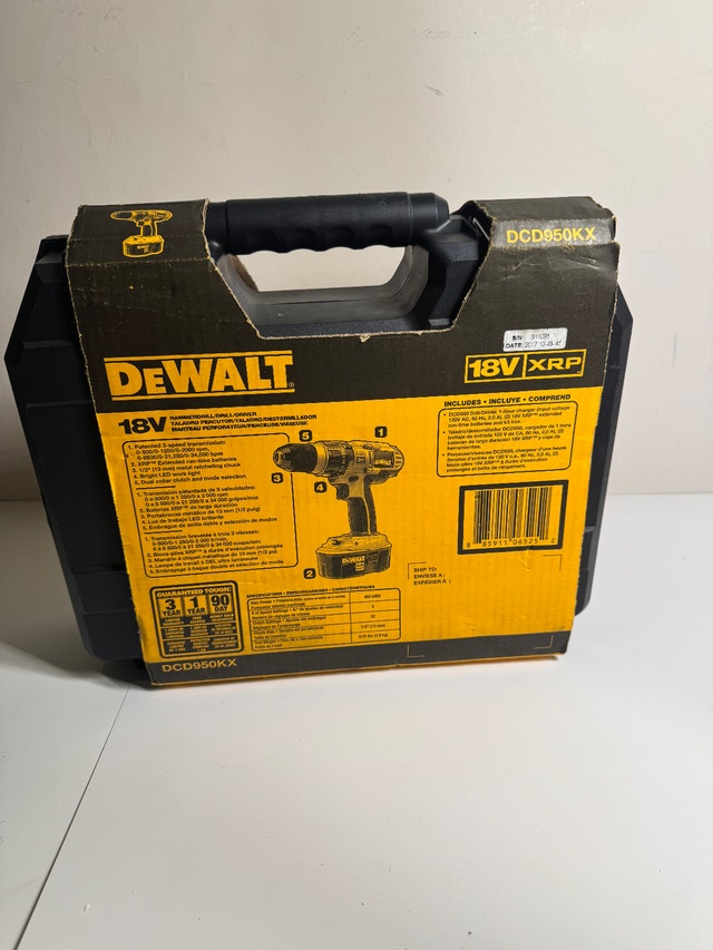 DeWalt DCD950KX 18V XRP Drill Kit (New) - photo 4