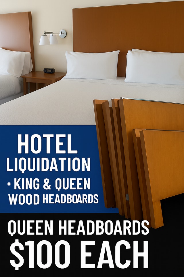 Hotel Liquidation – King & Queen Headboards | $100–$120