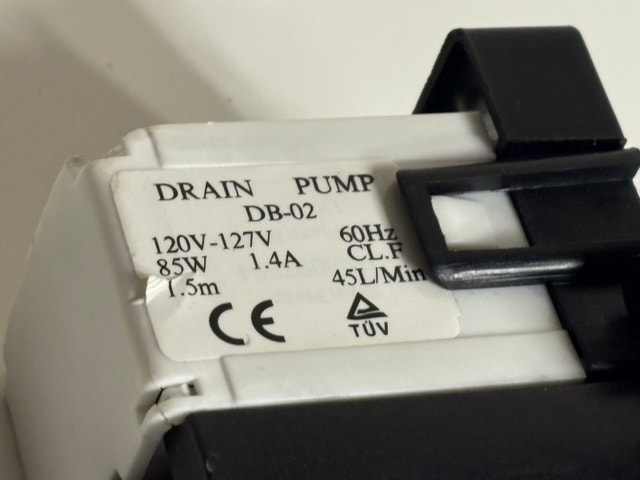 DB-02 Drain Pump – 120V 85W Washer/Dishwasher Part - photo 3