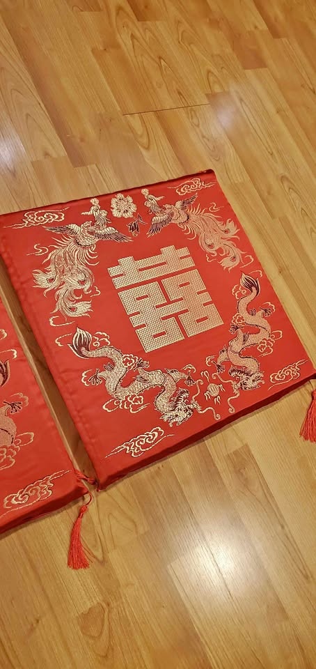 Chinese Wedding Cushions (Set of Two)