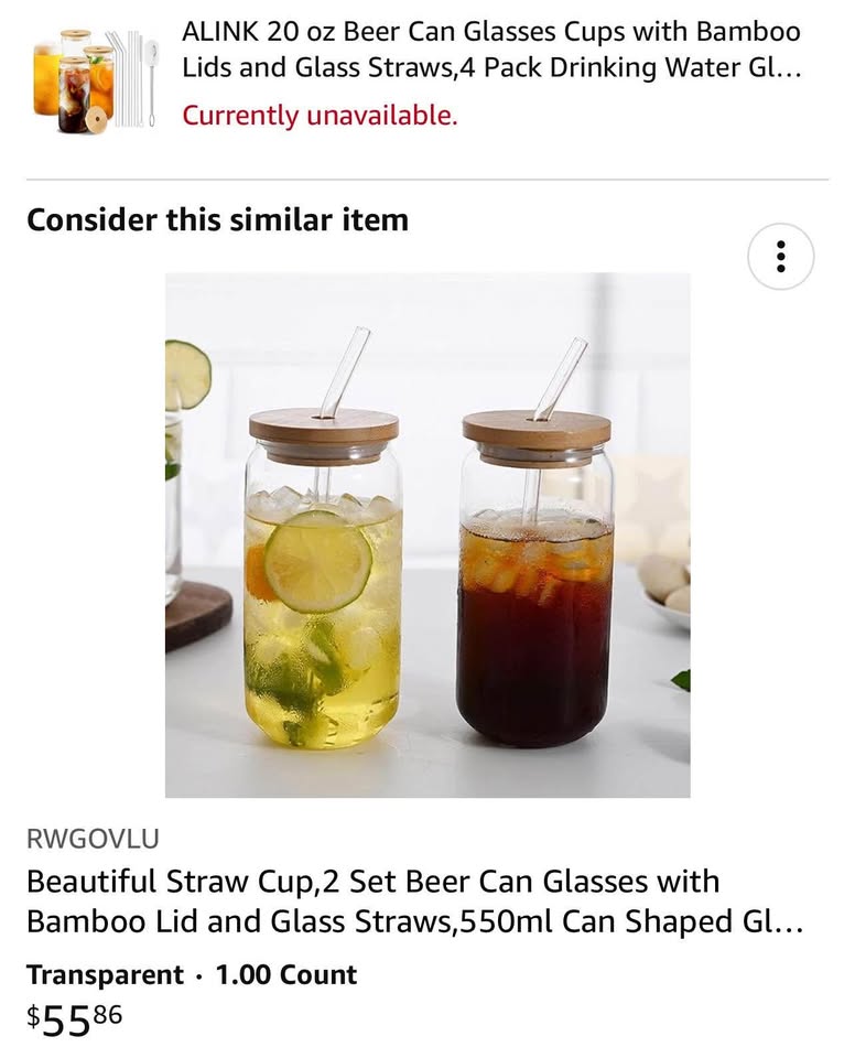 Drinking Glasses 20oz with lids/straws - photo 4