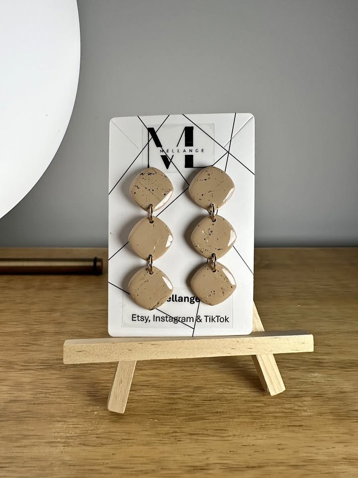 Handmade Unique Statement Drop Earrings - photo 3