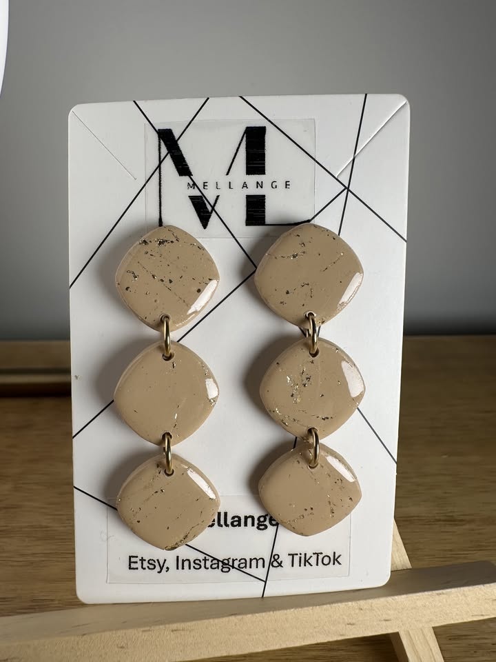 Handmade Unique Statement Drop Earrings - photo 2