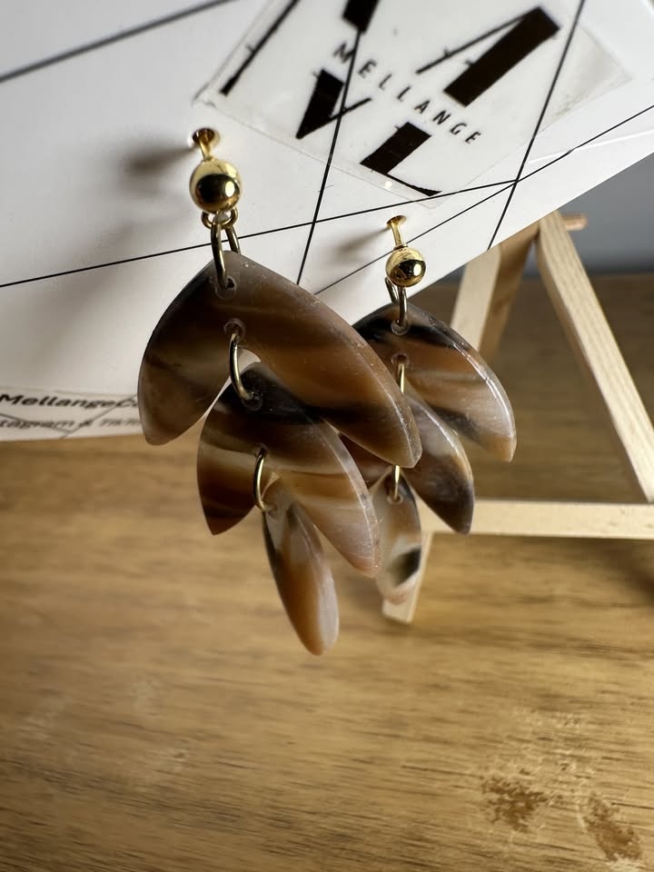 Handmade Unique Statement Drop Earrings - photo 4