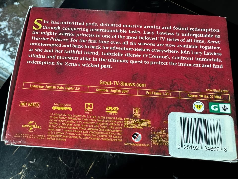 Xena: Warrior Princess DVDs - photo 5