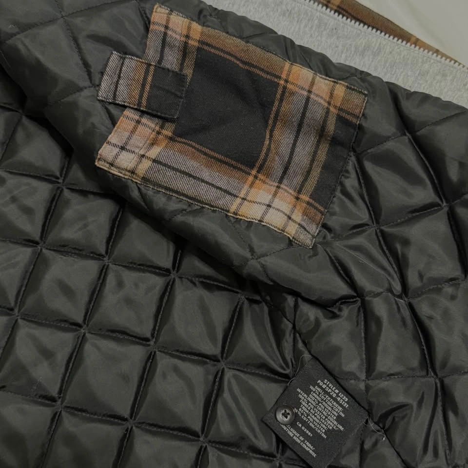 Dakota Hooded Quilted Flannel Workwear Jacket Mens M - photo 5
