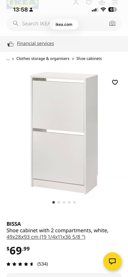 Shoe cabinet with 2 compartments - photo 2