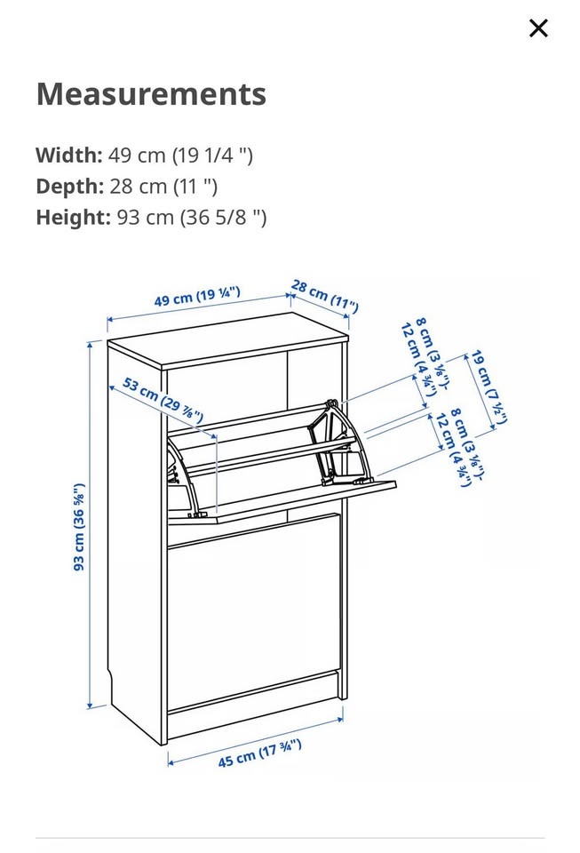 Shoe cabinet with 2 compartments - photo 3