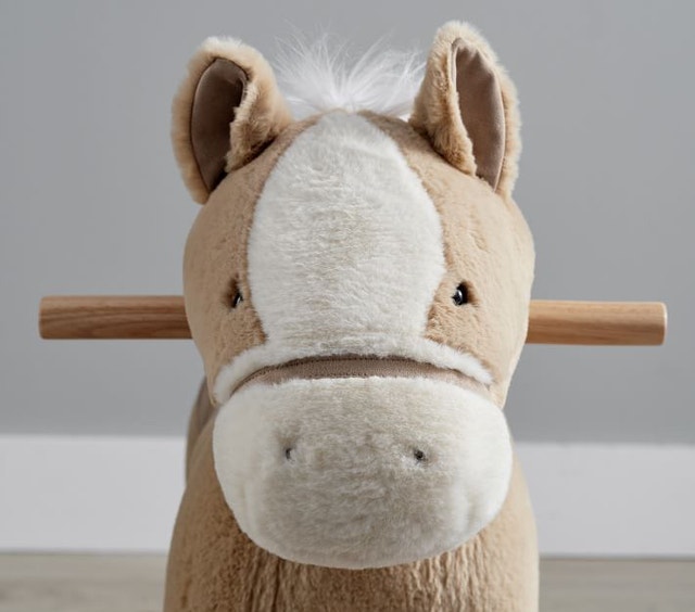 Horse Plush Nursery Rocker with Sound (WHITE) - photo 2