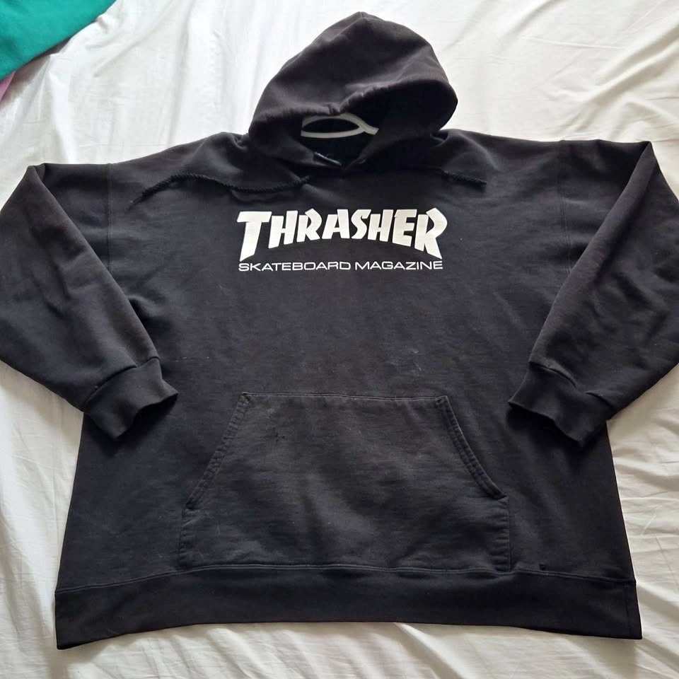 Thrasher Skate Mag Logo Black Pullover Hoodie XL