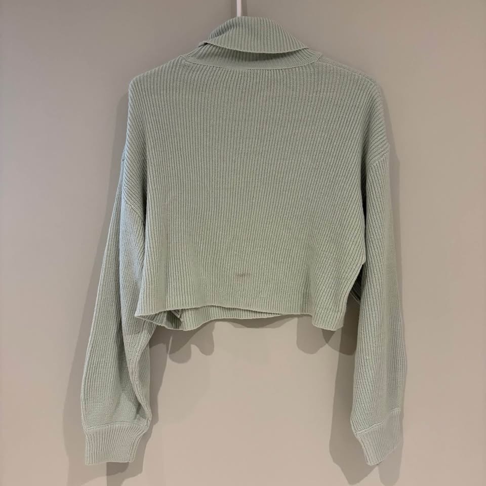 Divided Mint Ribbed Turtleneck Sweater - Large - photo 2