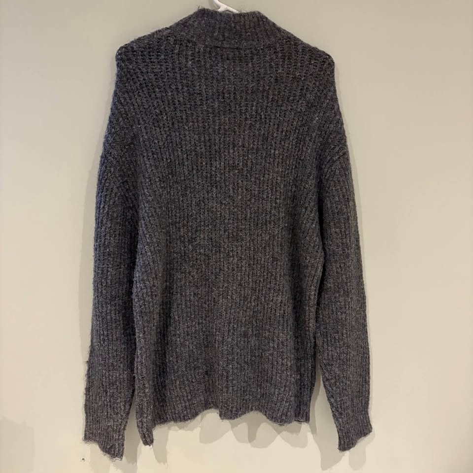 Ardene Charcoal Half Zip Sweater Medium - photo 2