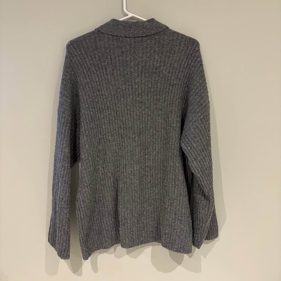 American Eagle Outfitters Charcoal Button-Up Cardigan Small - photo 2
