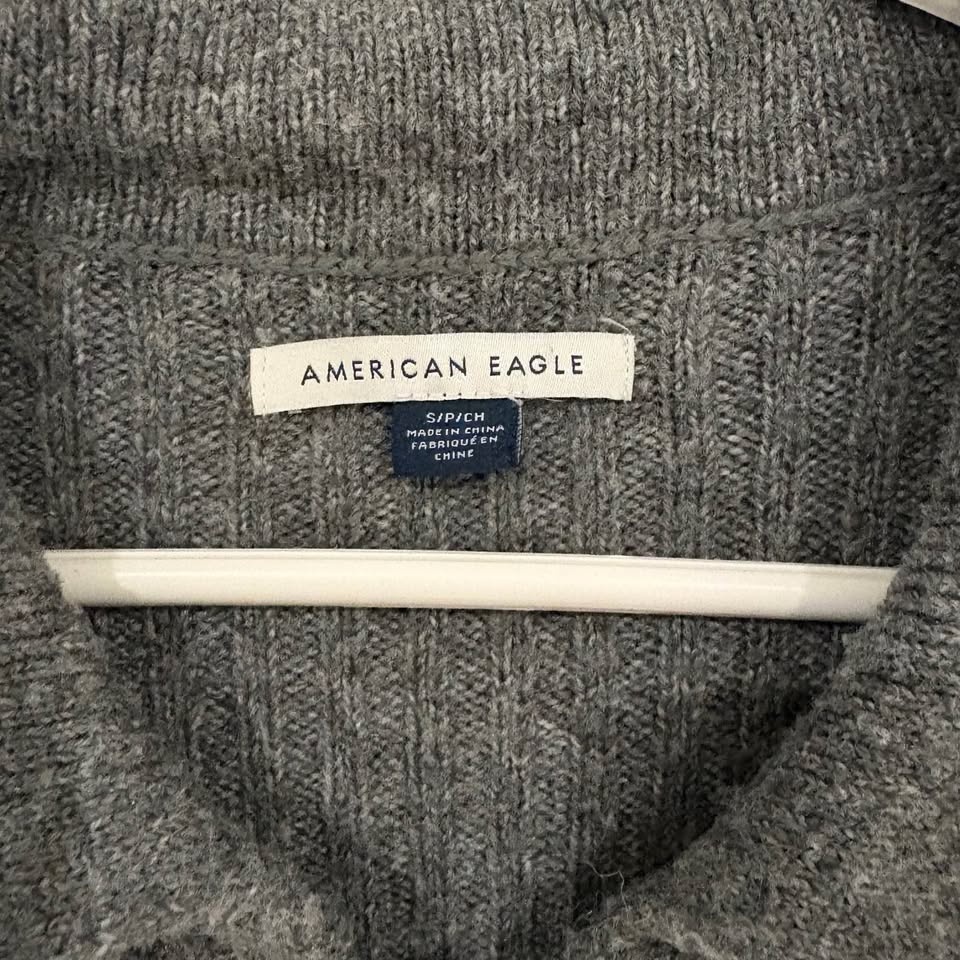 American Eagle Outfitters Charcoal Button-Up Cardigan Small - photo 3