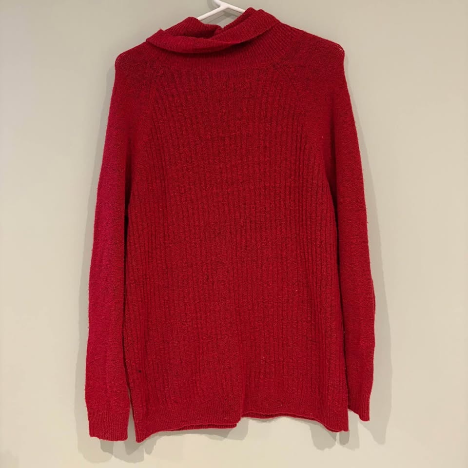 Northern Reflections Red Cable Knit Sweater XL - photo 2