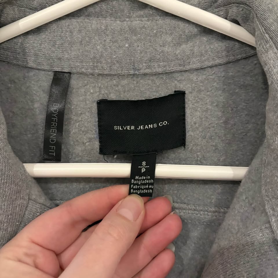 Silver Jeans Heather Gray Sweater/Jacket S/P - photo 3