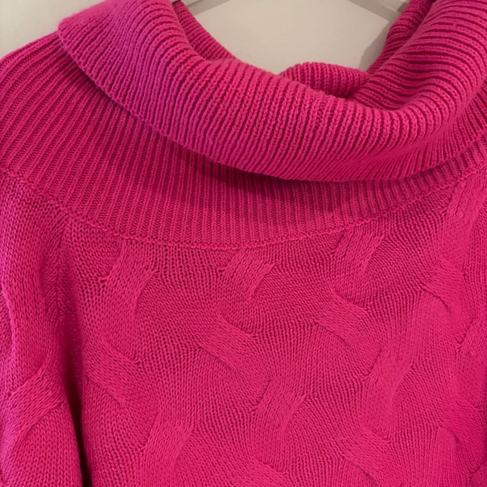 SHEIN Fuchsia Cowl Neck Sweater 1XL - photo 2