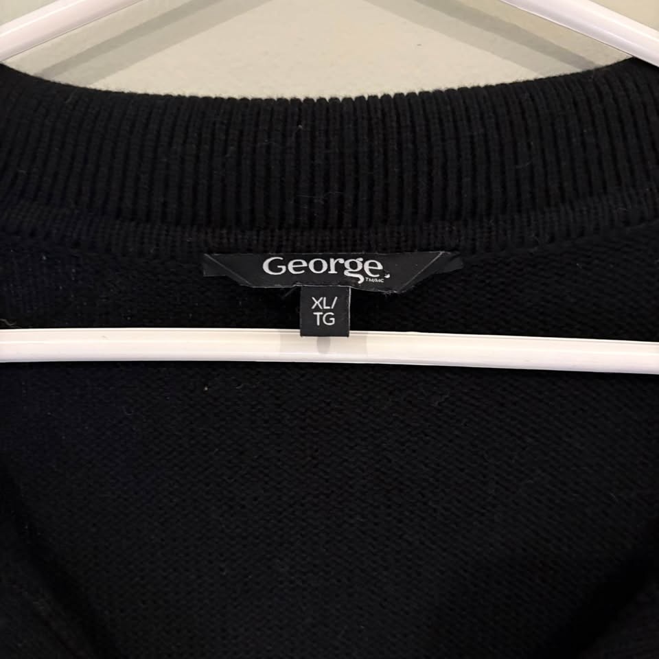 George Classic Black Knit Sweater XL - photo 4