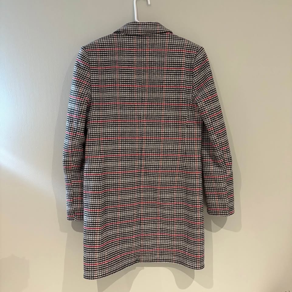 Jack Wills Women's Plaid Jacket - Black, White, and Red - photo 3