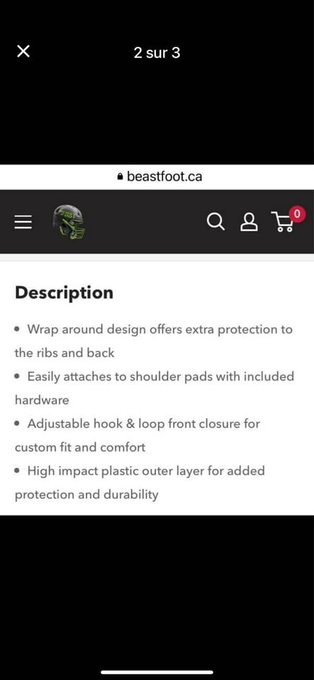 CHAMPRO QB Ribs and Back Protection - photo 4