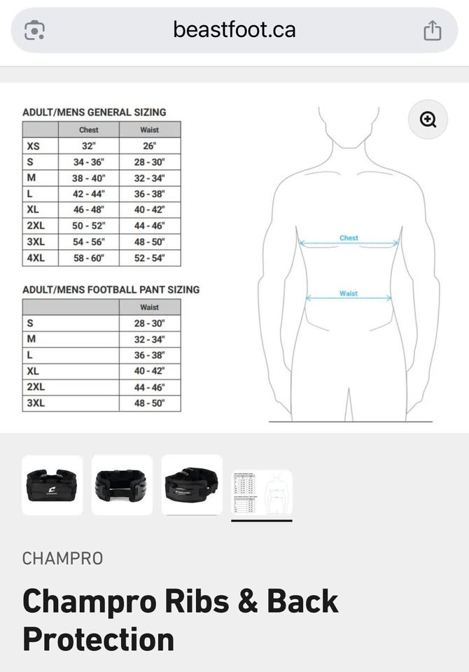 CHAMPRO QB Ribs and Back Protection - photo 5