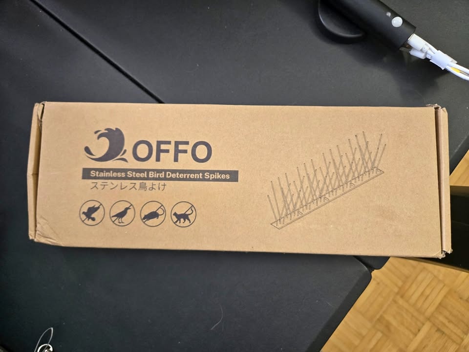 OFFO Stainless Steel Bird Deterrent Spikes – 10.2 Feet