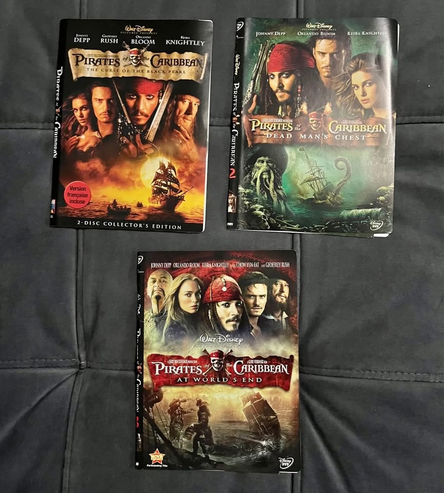 Pirates of the Caribbean DVD Lot