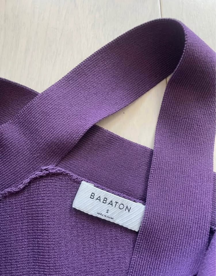 Aritzia Babaton Sculpt Knit Criss Cross Cropped Tank S - photo 2